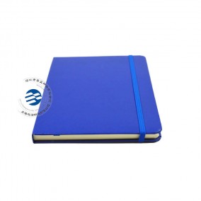 China Custom PU Leather Cover Notebook With Elastic Round Corner